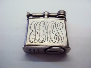 Vintage Sterling Silver Lift Arm Cigar/Cigarette Lighter - Mexico 3