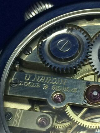 Luxury Vintage Watch ULYSSE NARDIN Art Work Dial Mechanical Men ' s Wristwatch 9