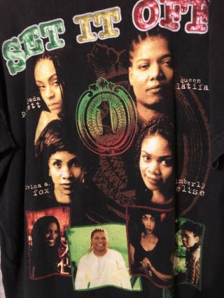 Vtg 90s Set It Off En Vogue Queen Latifah Rap Hip Hop Rnb T - shirt 2