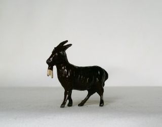 Billy Goat Brown England 1940 Britain Figure Lead Antique Childs Toy