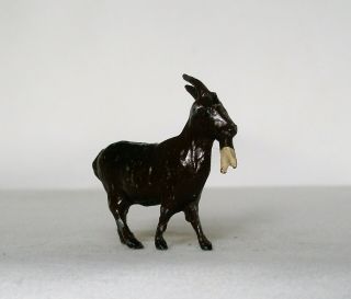 Billy Goat Brown England 1940 Britain Figure Lead Antique Childs Toy 2
