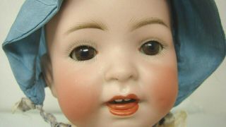 Antique Hertel Schwab 151 Bisque Character Baby Doll So Cute