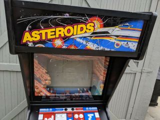 1979 Atari Asteroids Arcade Machine Rare Owl Coin Door.  100
