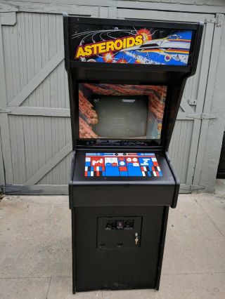 1979 Atari Asteroids Arcade Machine rare owl coin door.  100 2