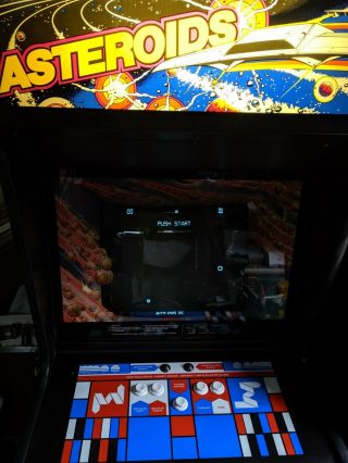 1979 Atari Asteroids Arcade Machine rare owl coin door.  100 3