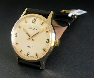 Mens 1971 Bulova SEA KING 10K Yellow RGP 17j Vintage WHALE Swiss Made Watch 4
