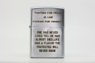 Vintage Vietnam Zippo Lighter Little Al 162nd Rvn 70 - 71 Map Viet Nam 1969