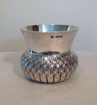 Antique Sterling Silver Thistle Cup Sugar Bowl Fenton Bros.  1925 Mackay Chisholm