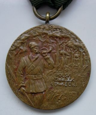 POLISH POLAND MEDAL OF HUNTING MERIT EARLY AFTER WWII 3