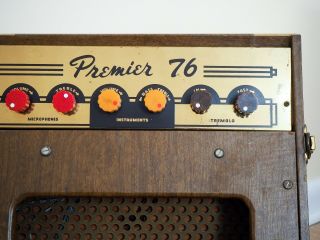 1958 Premier 76 Multivox Vintage USA - made Tube Amplifier w/ Jensen Field Coil 4