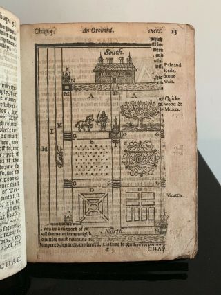 1626: ONE OF THE RAREST EARLY OF ENGLISH GARDENING - WOODCUTS RARE 3
