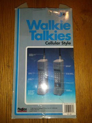 Vintage 1988 Playtime At&t Walkie Talkie Cellular Style - Brick Phone Cell