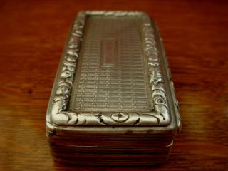 SOLID STERLING SILVER ENGLISH HALLMARKED WILLIAM IV 1830 BIRMINGHAM SNUFF BOX 4