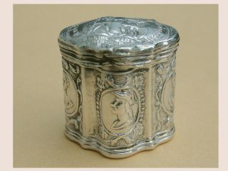 Mid 18th Century Dutch Silver Peppermint Box C1750