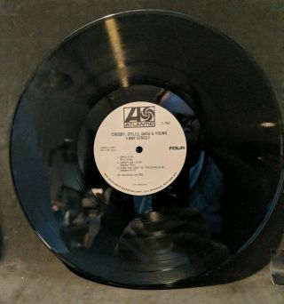 Crosby,  Stills,  Nash & Young 4 Way Street LP White Label Promo Mono Vinyl Rare 10
