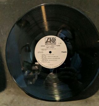 Crosby,  Stills,  Nash & Young 4 Way Street LP White Label Promo Mono Vinyl Rare 8