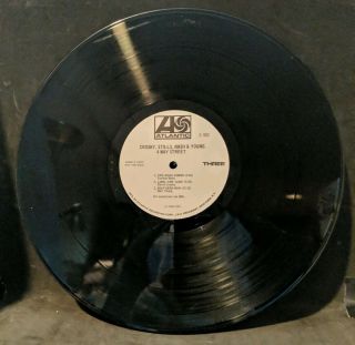 Crosby,  Stills,  Nash & Young 4 Way Street LP White Label Promo Mono Vinyl Rare 9