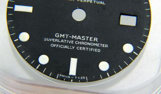 Rare Vintage Rolex GMT - Master 1675 MK1 Matte Black Tritium Watch Dial 3