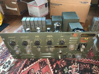 Vintage Us Army (mark Simpson) Am - 20b Tube Amps 9k Primary 12 Watts
