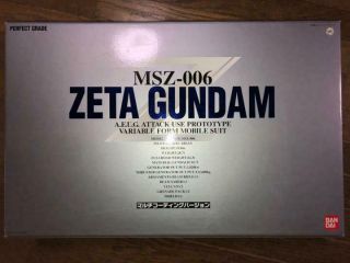 Rare Bandai Pg 1/60 Msz - 006 Zeta Gundam Multi Coating Version Model Kit