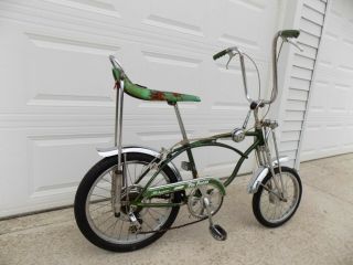 1970 SCHWINN PEA PICKER KRATE BIKE VINTAGE STINGRAY BANANA SEAT STIK S2 MUSCLE 2