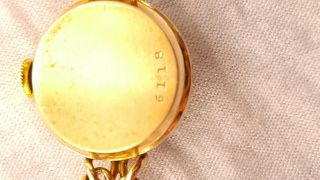 Jaeger LeCoultre Watch 9ct 375 Gold Vintage 12