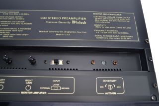 McIntosh C33 Stereo Preamplifier - Phono Stage - Vintage Classic Audiophile 11