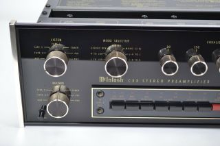 McIntosh C33 Stereo Preamplifier - Phono Stage - Vintage Classic Audiophile 7