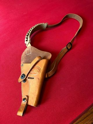 Rare Wwii Usmc Boyt 1944 Leather Shoulder Holster Victory 38 Special