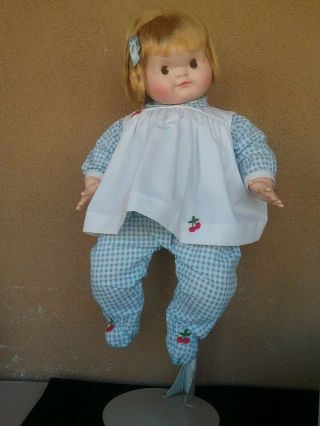 Vintage Madame Alexander 1960s So Big Pumpkin Life Size Baby Doll 23 " Tagged