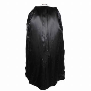 Vintage English Pure Cashmere Mens Overcoat Holt Renfrew Black Coat Large 42R 10