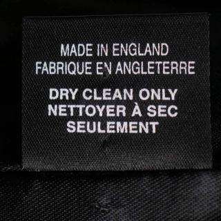 Vintage English Pure Cashmere Mens Overcoat Holt Renfrew Black Coat Large 42R 6