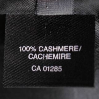 Vintage English Pure Cashmere Mens Overcoat Holt Renfrew Black Coat Large 42R 9