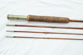 Vintage Split Bamboo 3 - Piece Wright & Mcgill Granger Victory 8ft Fly Rod