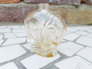 1921 Extra Rare Unusual Elephant Form Kismet By Lubin Baccarat Perfume Bottle 8