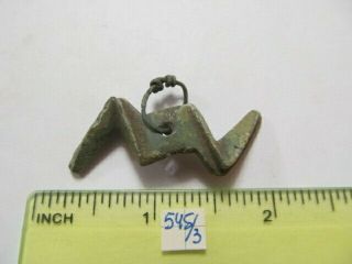 Аncient Bronze Amulet " Lightning " Vikings,  Kievan Rus 8 - 9 Ad № 525/3.