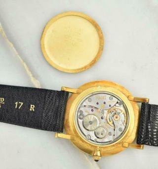 Rare Men ' s 18K Yellow Gold Piaget Wristwatch Ref 903 Circa 1970 ' S 5