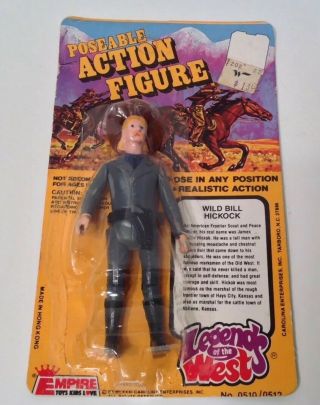 Vintage Empire 1981 Legends Of The West Wild Bill Hickok Figure On Card