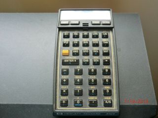 VINTAGE HP - 41CV Programmable Calculator w/Case,  Stat & Math Mdls 2
