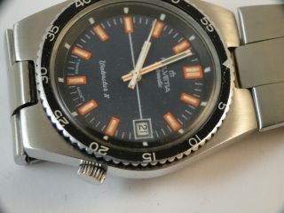 vintage HELVETIA WATERSTAR II diver automatic wristwatch from 1970´s runs ok 2