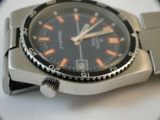 vintage HELVETIA WATERSTAR II diver automatic wristwatch from 1970´s runs ok 3