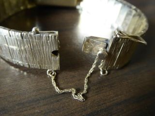 Women ' s Diamond Encrusted Eloga 14 Kt.  Gold Peekaboo Bracelet Watch Rare 3