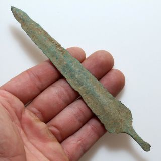 Rare Mycenaean Bronze Long Shot Arrowhead Circa 1500 Bc