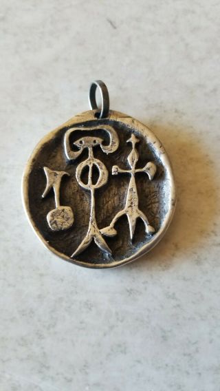 Vintage Ed Levin Sterling Silver Pendant