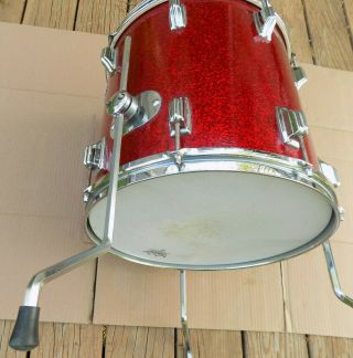 Vintage 1960 ' s Rogers Holiday Red Sparkle 14 