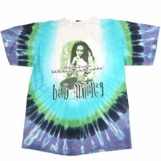 Vintage Bob Marley Tie Dye T - shirt Reggae Smoke Weed Marijuana Jamaica 2