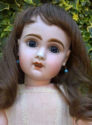 Antique French Bebe Jumeau Bte S G D G Depose Size 11 Bisque Head Doll 24 " C1890