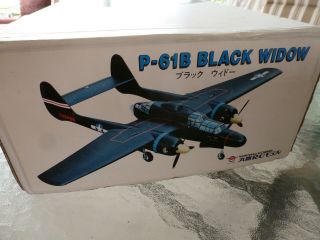 Royal / Marutaka P - 61 Black Widow Vintage RC Airplane Kit 72 
