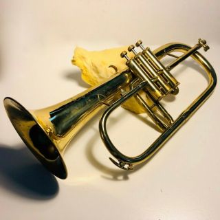 Vintage Amati Flugelhorn Student Model With Mouthpiece And Case