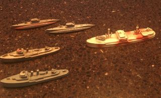 Vintage Tootsietoy War Ships - All For One Money